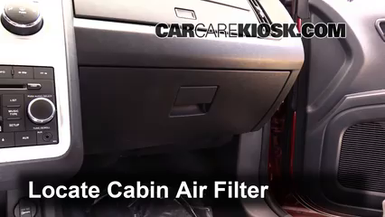 2009 Dodge Journey SE 2.4L 4 Cyl. Filtro de aire (interior) Cambio